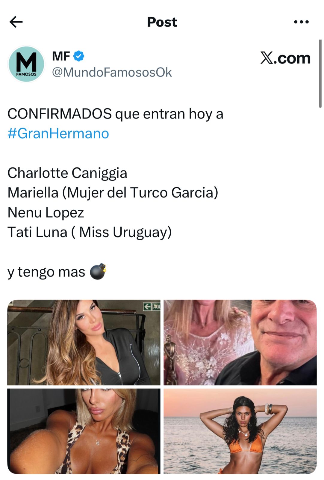 Mundo Famosos adelantó quienes entran a Gran Hermano