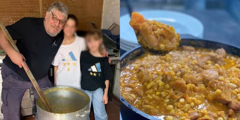 Wanda Nara llevó a sus hijas a comer locro con Juan Icardi