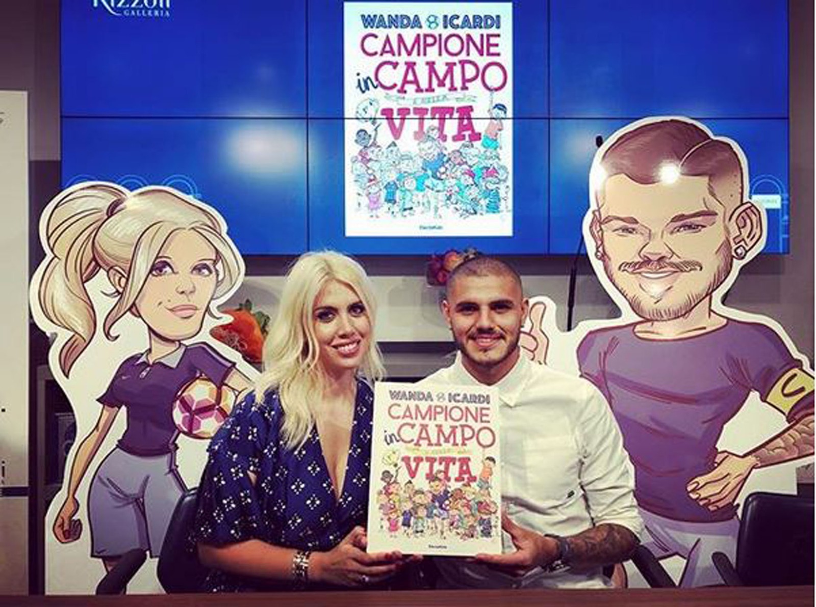 “Campeones en la cancha y en la vida”, el libro de Wanda Nara