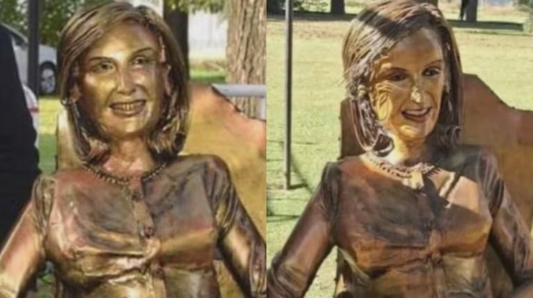 La estatua de Mirtha Legrand en la ciudad donde nació 