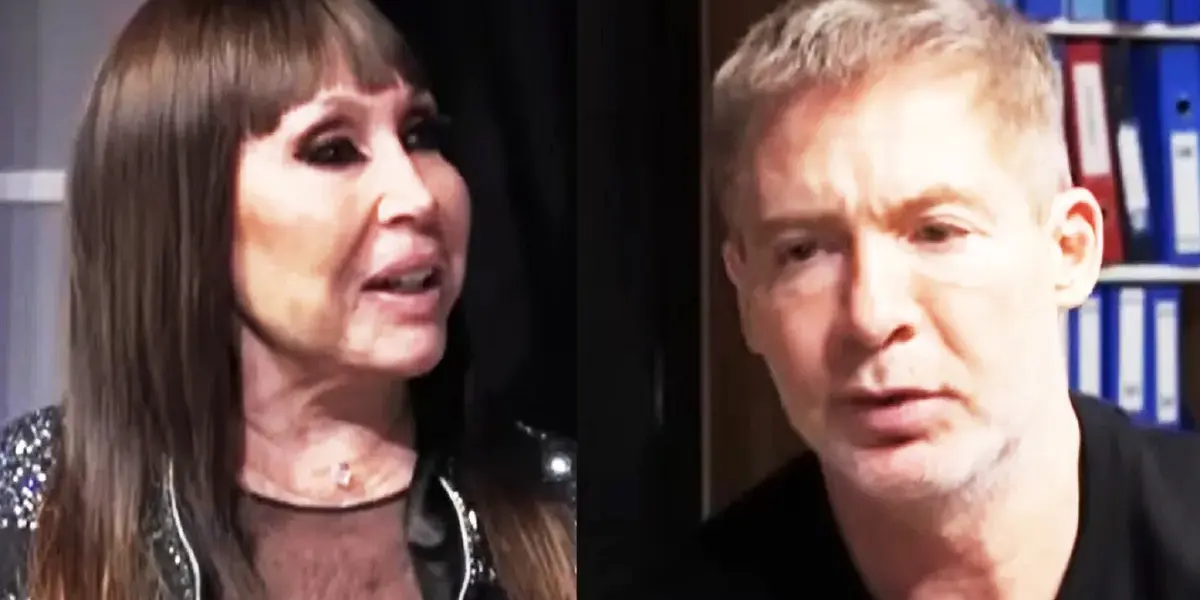 Moria Casán y Adrián Suar mano a mano