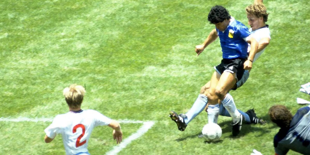 Diego Maradona y el gol del siglo ante los ingleses