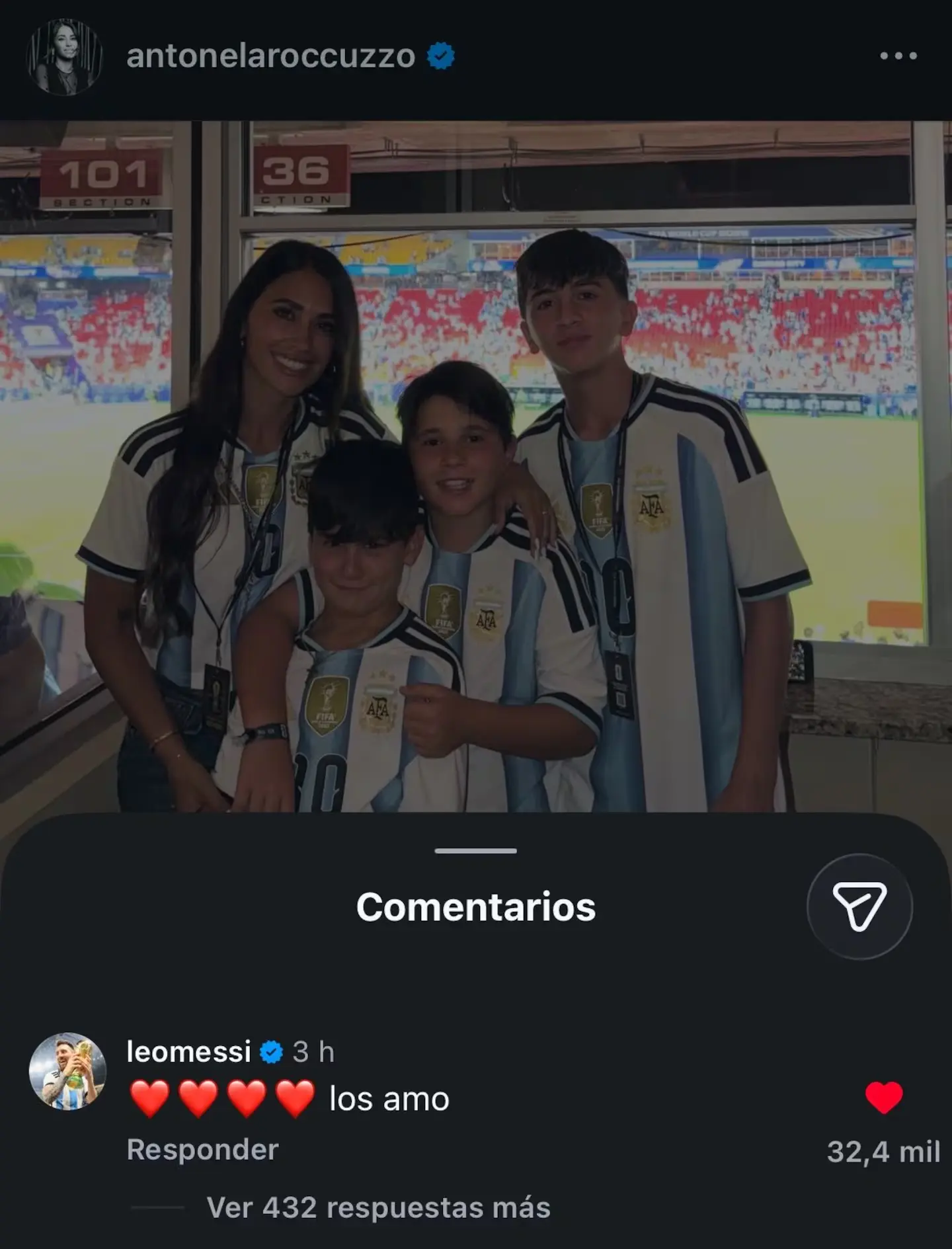 El comentario de Lionel Messi