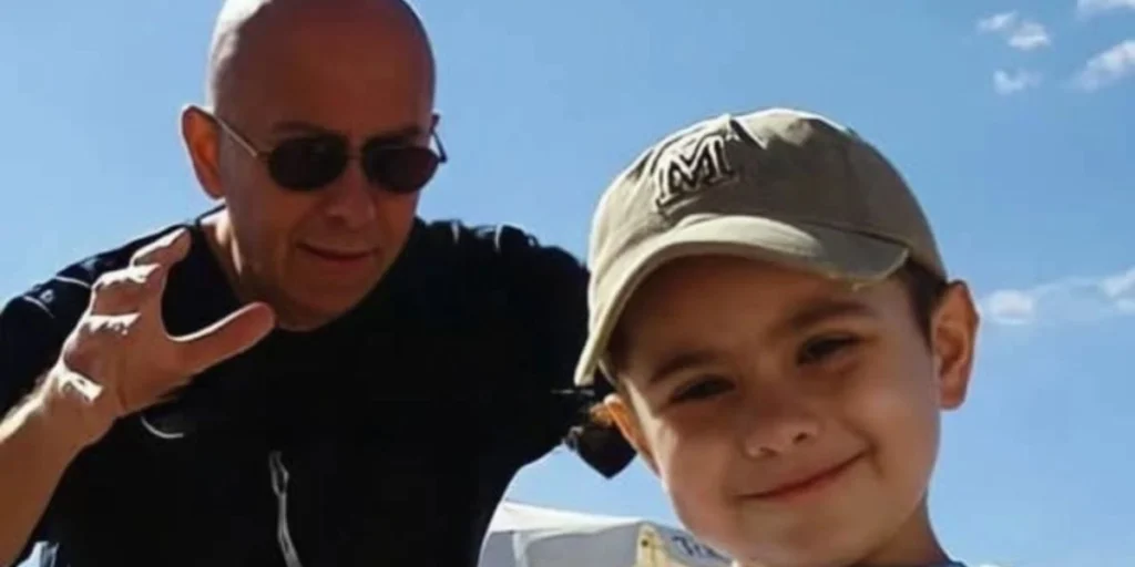 Indio Solari y su hijo Bruno