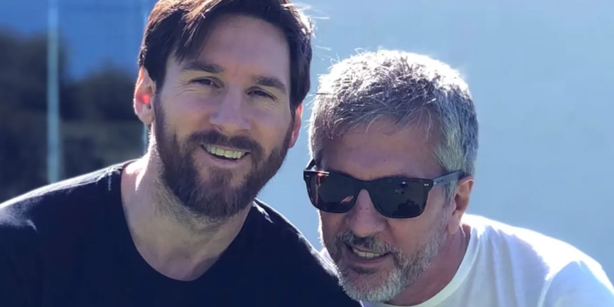 Lionel Messi y su papá Jorge Lionel Messi y su papá Jorge