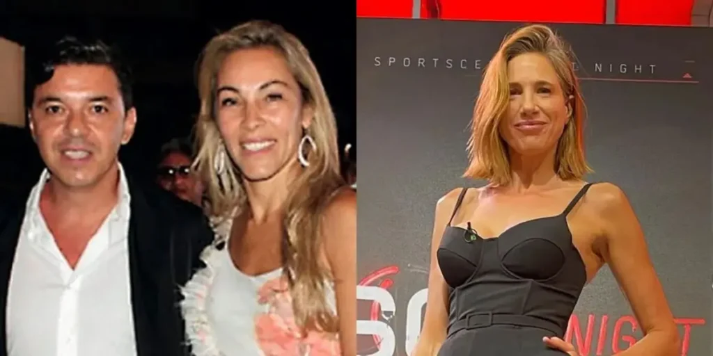 Marcelo Gallardo Geraldine La Rosa y Alina Moine