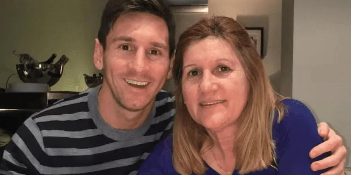 Messi y su mamá Celia