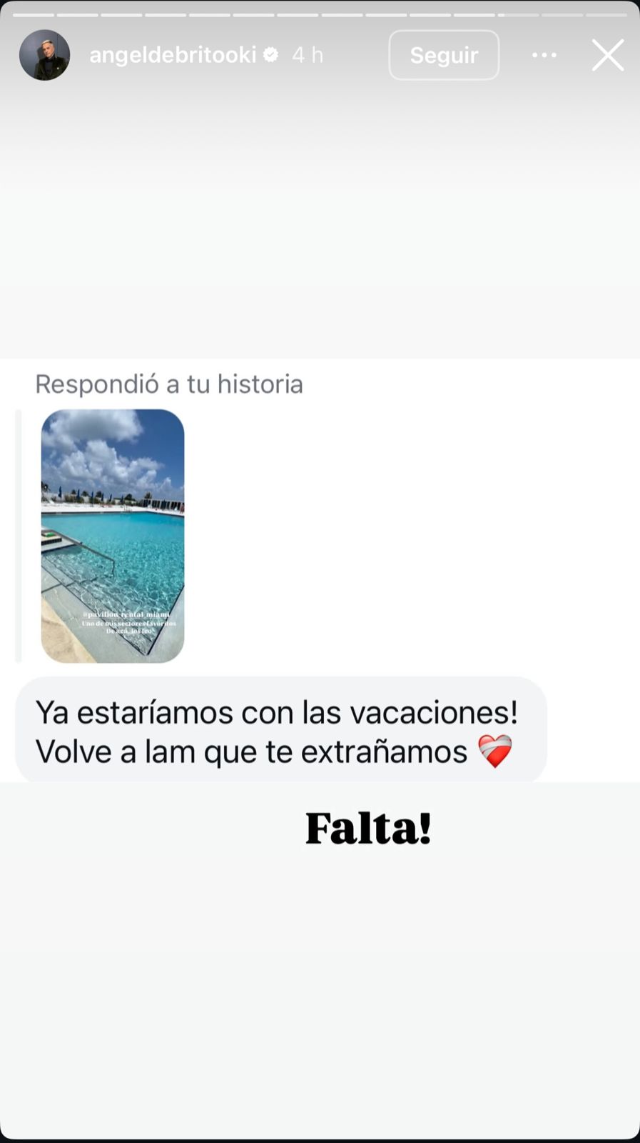 Ángel de Brito en Instagram