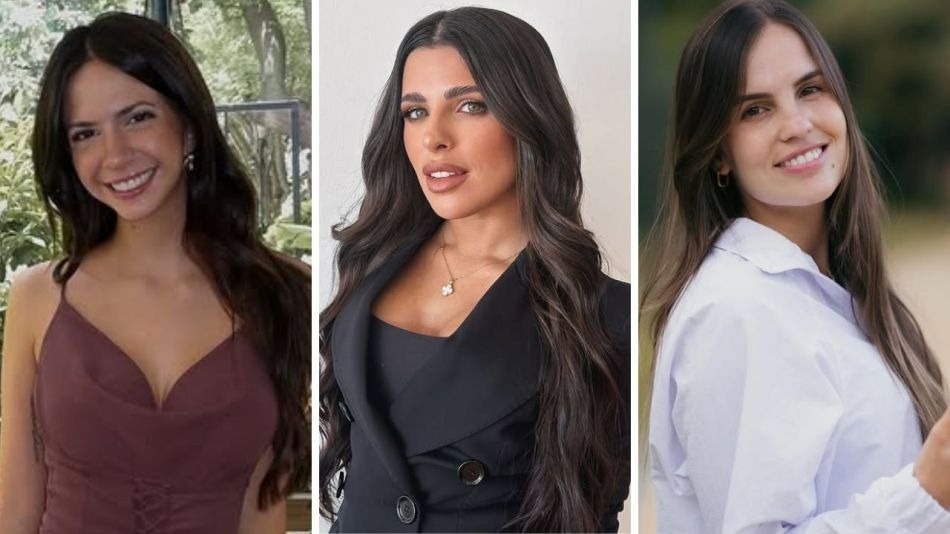 Emilia Ferrero, Valentina Cervantes y Ailén Cova