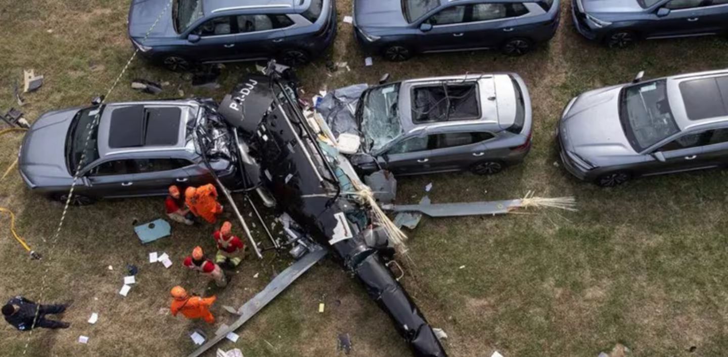 Imágenes del accidente donde murió Gaspi 