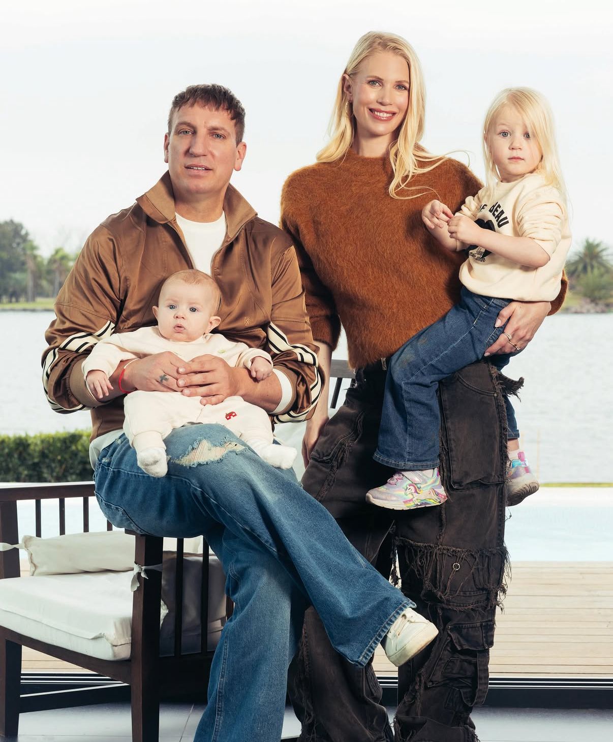Maxi López y Daniela Christiansson