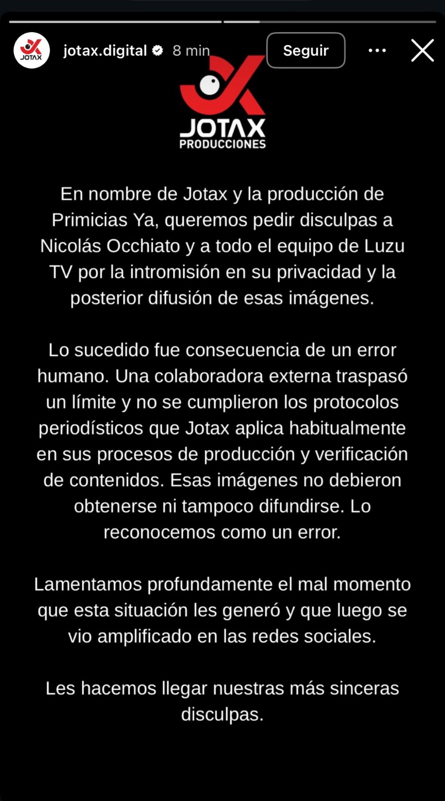 Comunicado de Jotax Digital