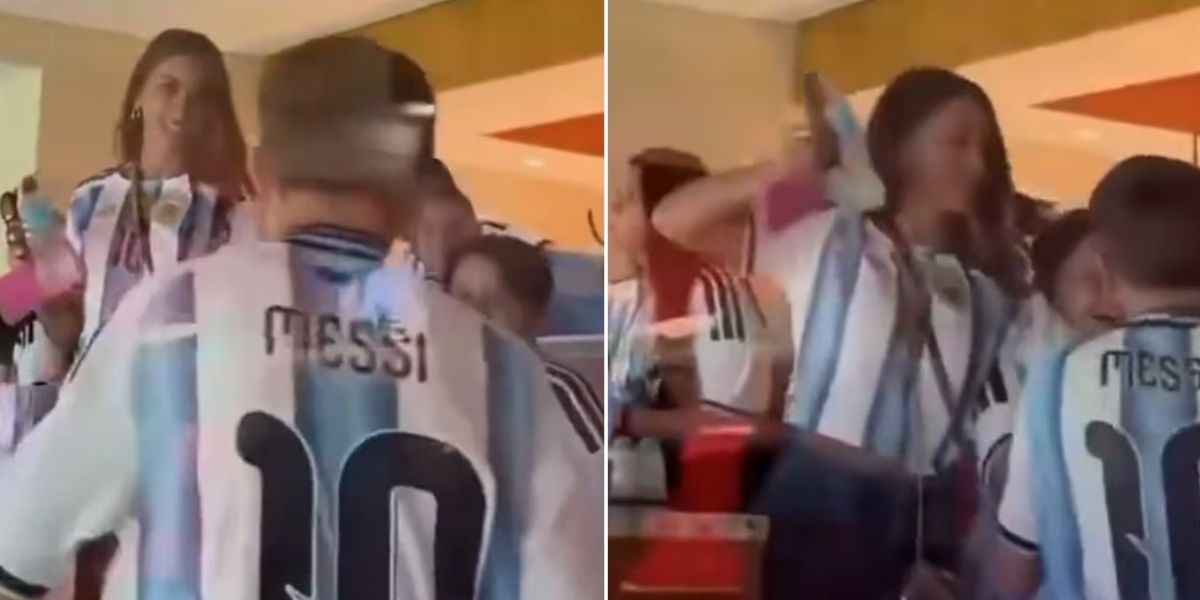 Antonela Roccuzzo retó con ganas a Mateo mientras Lionel Messi se convertía en leyenda Antonela Roccuzzo retó con ganas a Mateo mientras Lionel Messi se convertía en leyenda