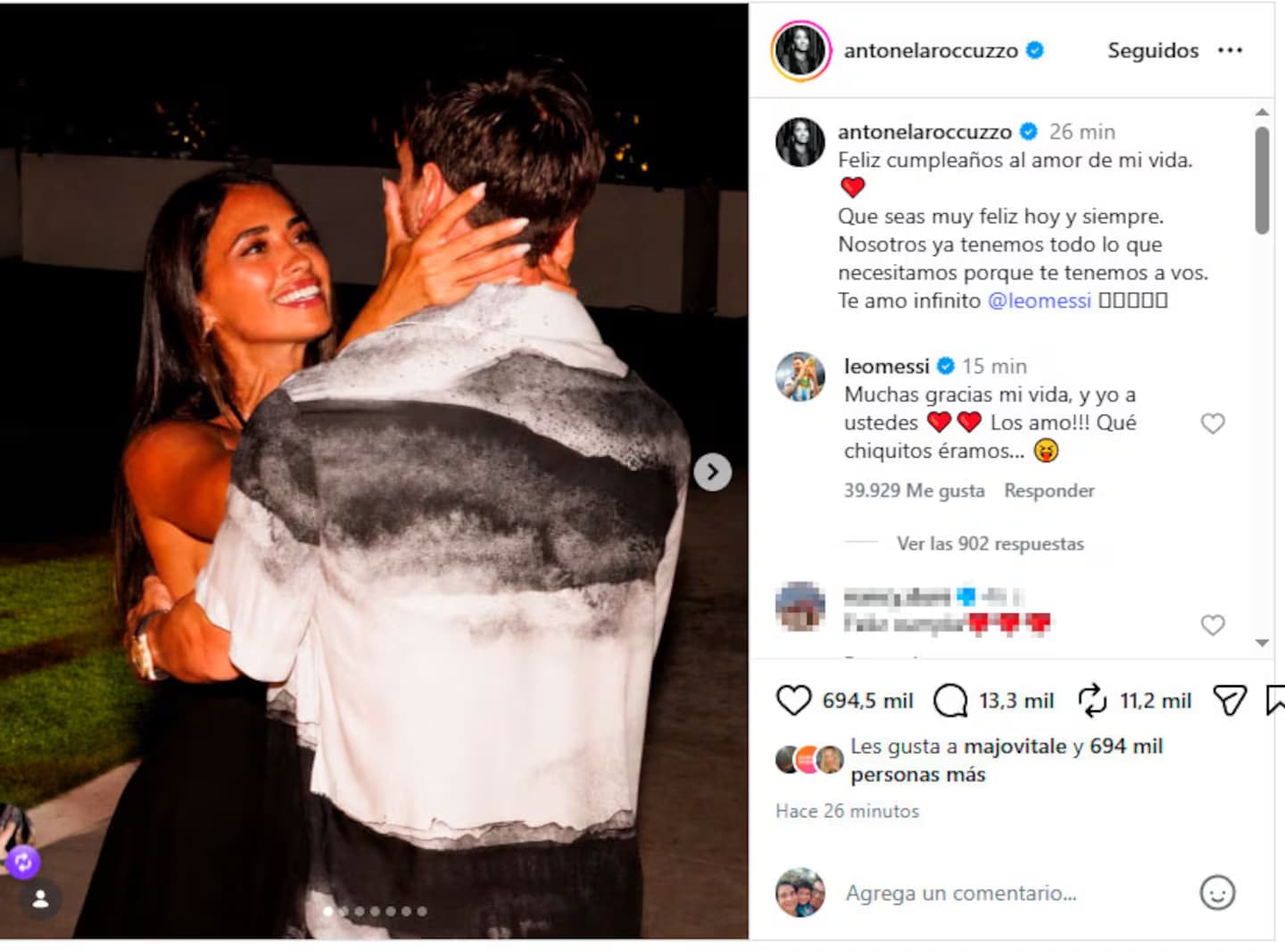 Antonela roccuzzo saludo a lionel messi en su cumpleanos 39 foto antonelaroccuzzo D4VZNGO2FJHMTGYSZNZDOGAVYQ