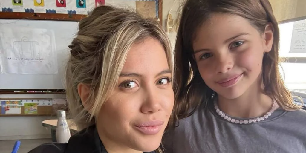 Wanda Nara con su hija
