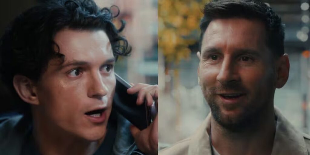 Lionel Messi debutó como actor con Tom Holland para la nueva película de Spider-Man