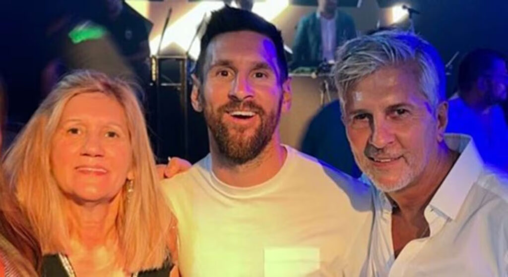 Celia Jorge y Lionel Messi