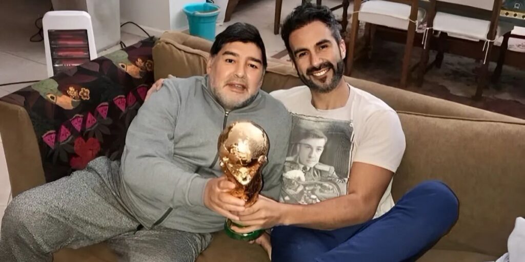 Diego Maradona y Leopoldo Luque