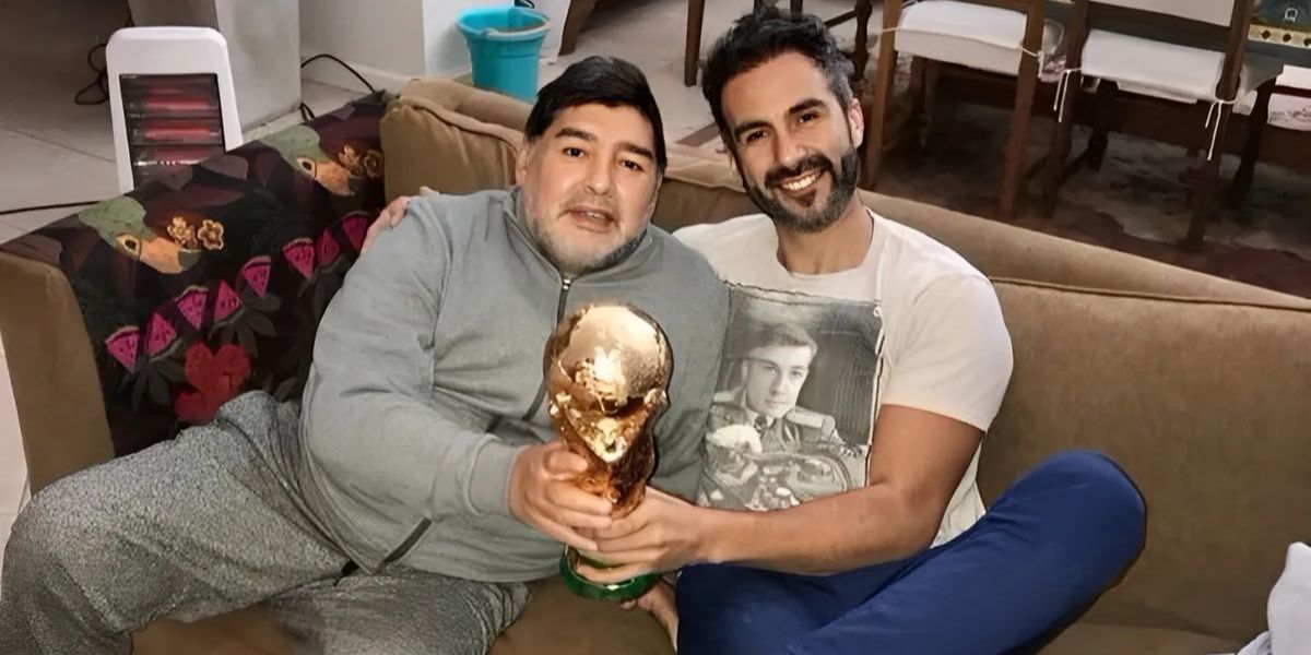 Diego Maradona y Leopoldo Luque Diego Maradona y Leopoldo Luque
