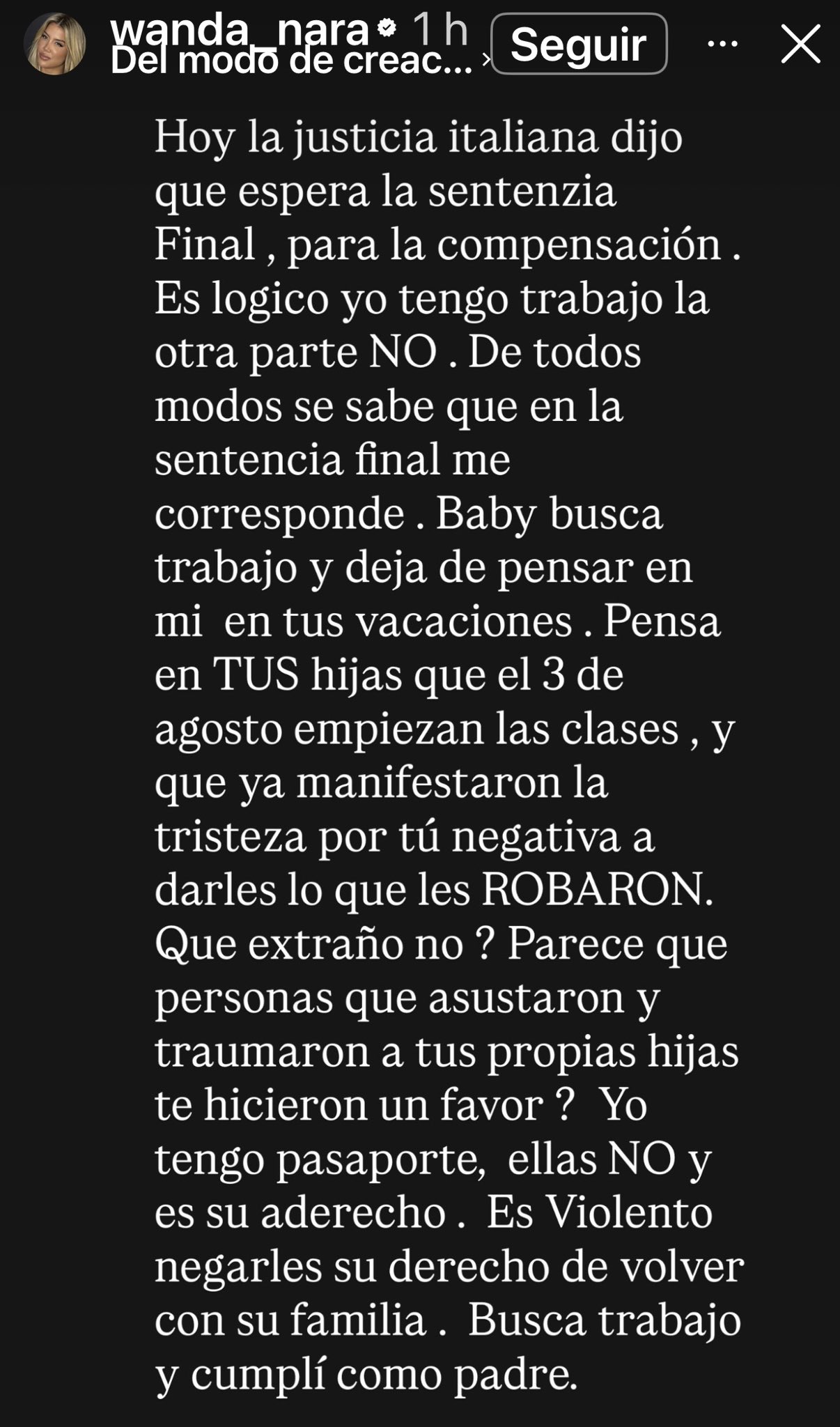 La tremenda catarata de publicaciones de Wanda Nara contra Mauro Icardi que terminó en una grave acusación