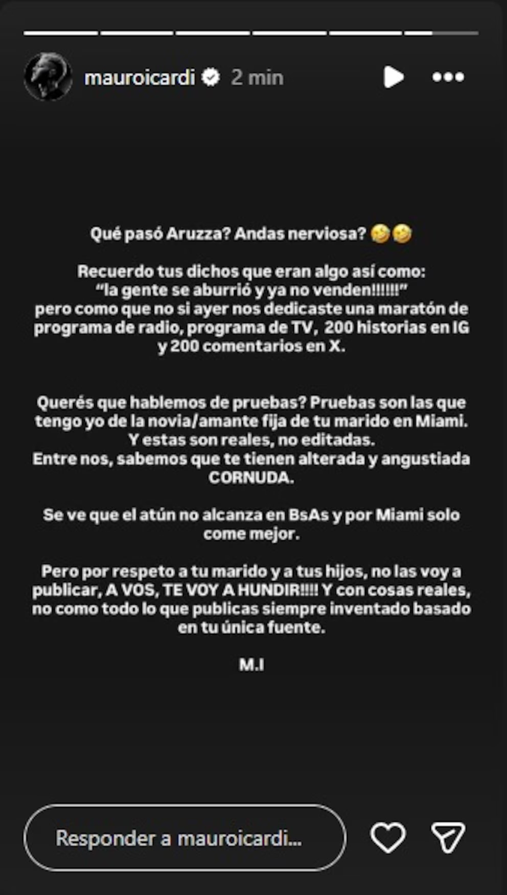 Mauro Icardi contra Yanina Latorre