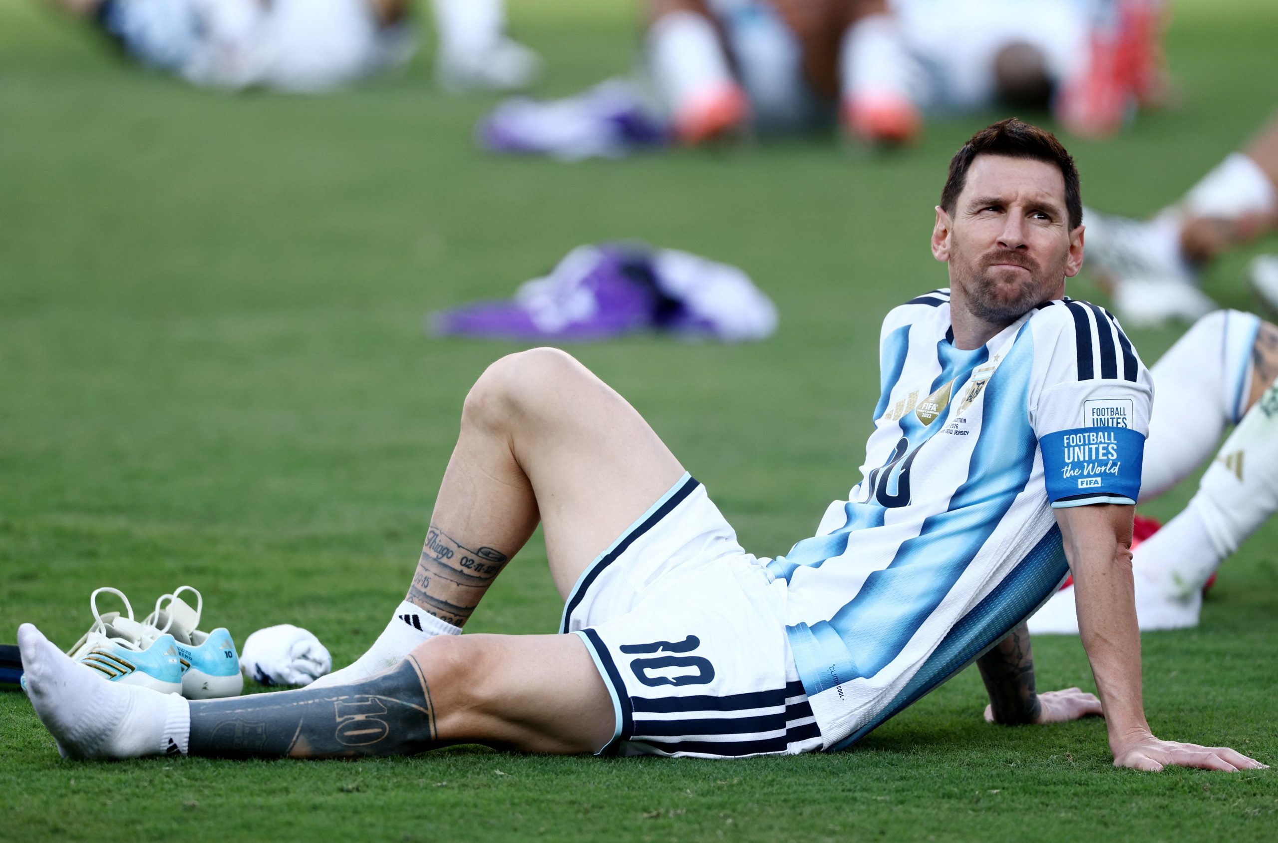 Messi tomó el rol de líder y le habló a sus compañeros