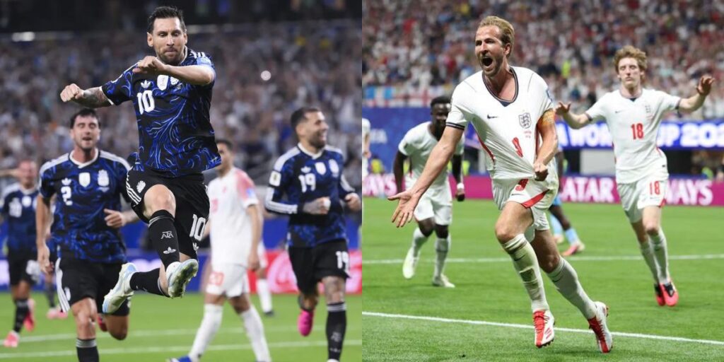 La Selección Argentina versus Inglaterra en el Mundial