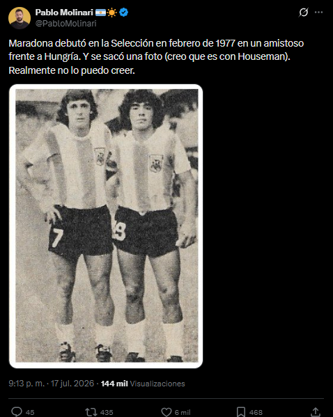 La señal de Diego Maradona