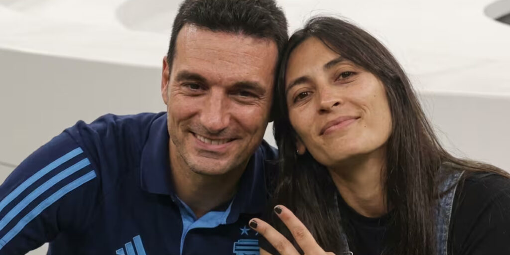 Scaloni y Elisa Montero, el gran amor de su vida