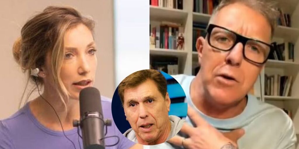 Sofia Romano, Juan Ramón Carrasco y Alejandro Fantino