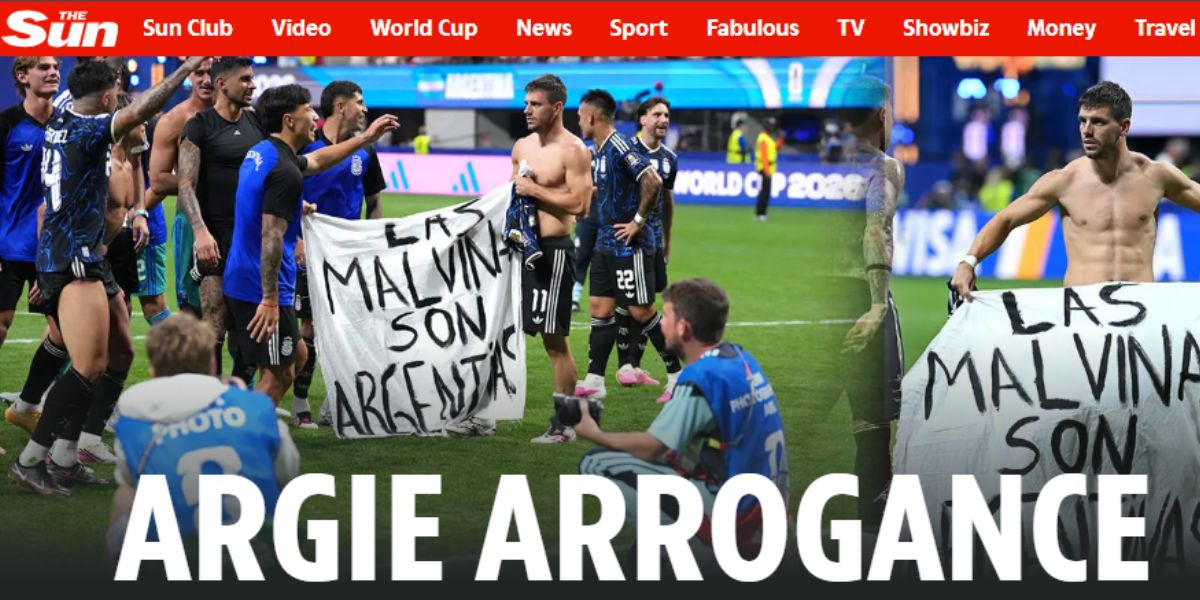 The Sun habla de arrogancia argentina