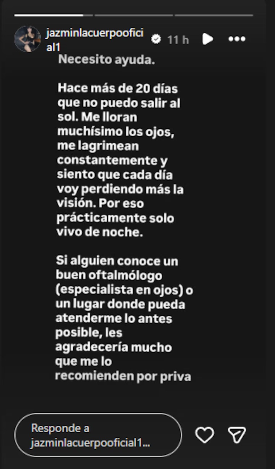La Cuerpo sacó un comunicado sobre su salud