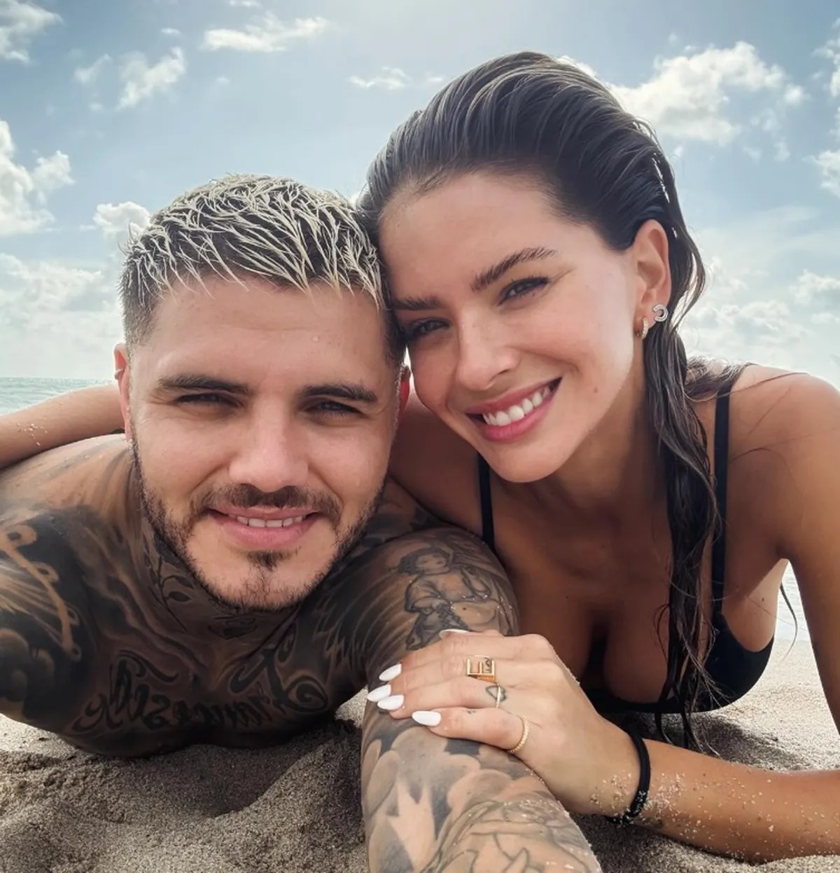 Mauro Icardi y la China Suáez viajan a Miami