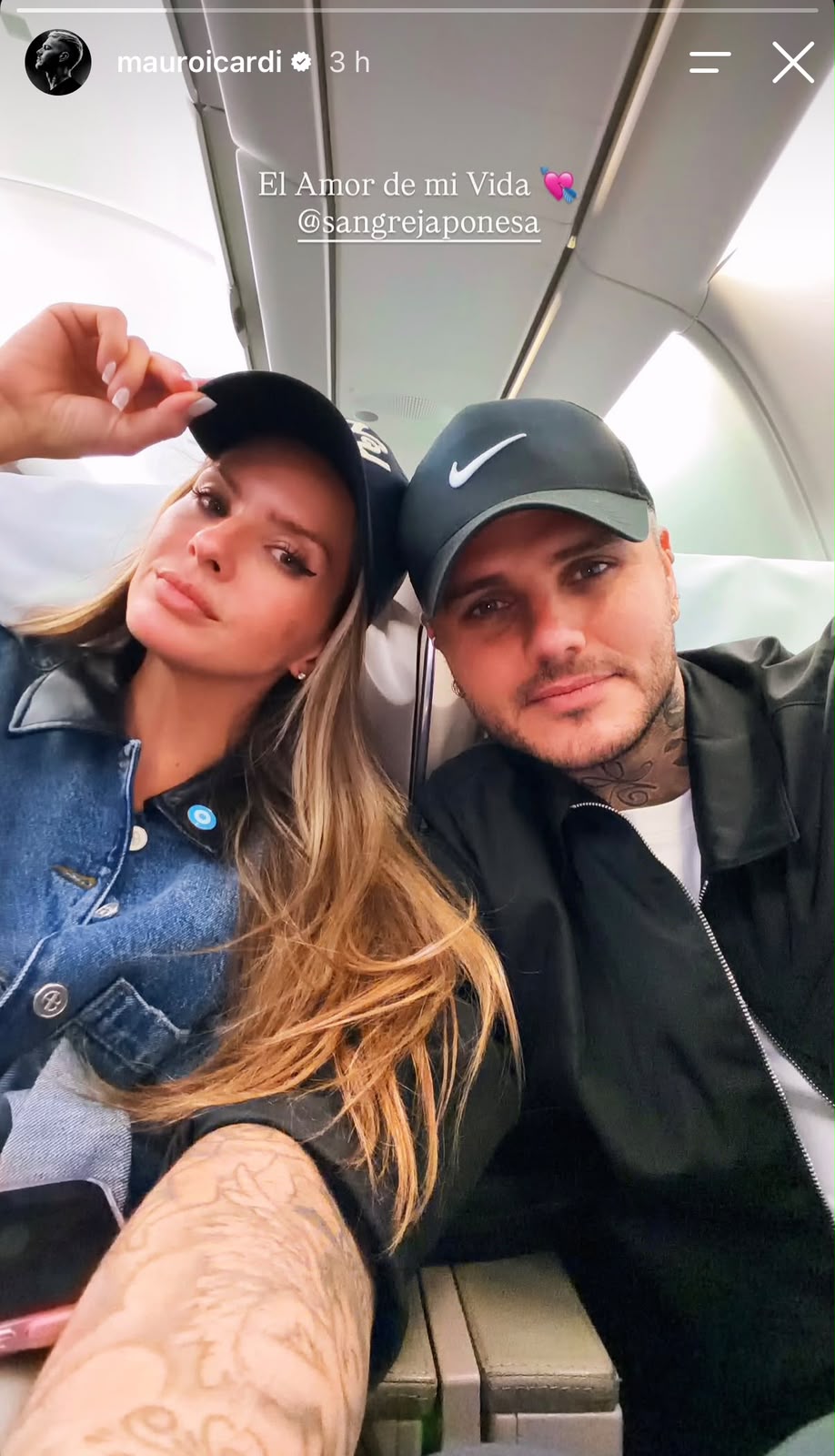 Mauro Icardi y la China Suárez rumbo a Italia 