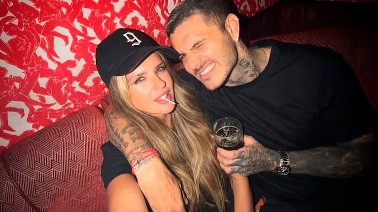 Mauro Icarid y la China Suárez de fiesta