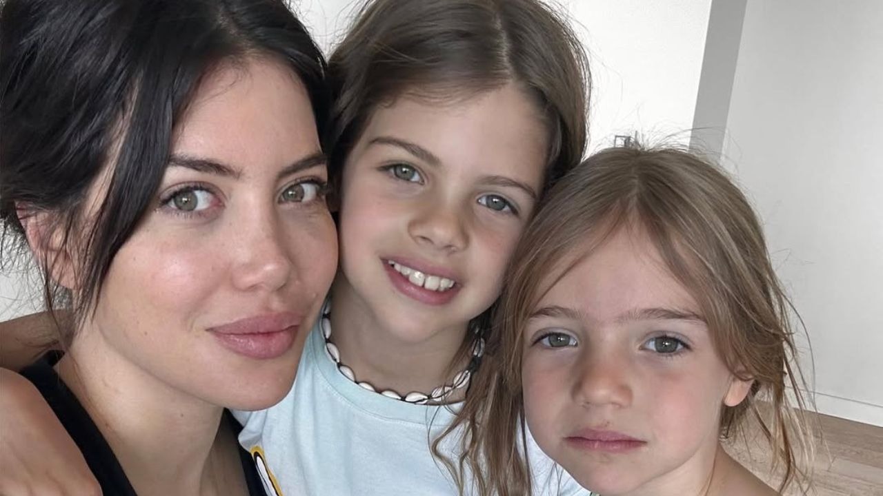 Wanda Nara sigue varada en Italia con sus hijas