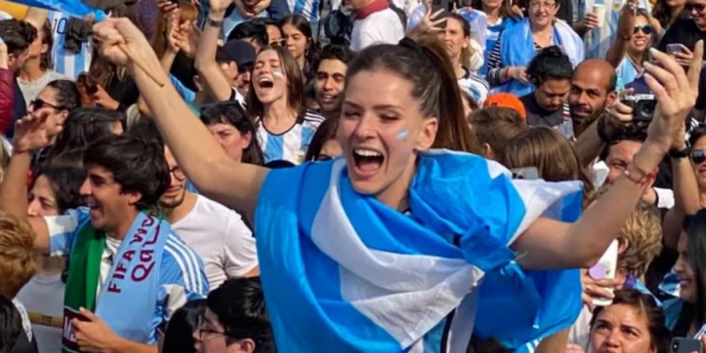 La China Suárez festejó el triunfo de la Scaloneta