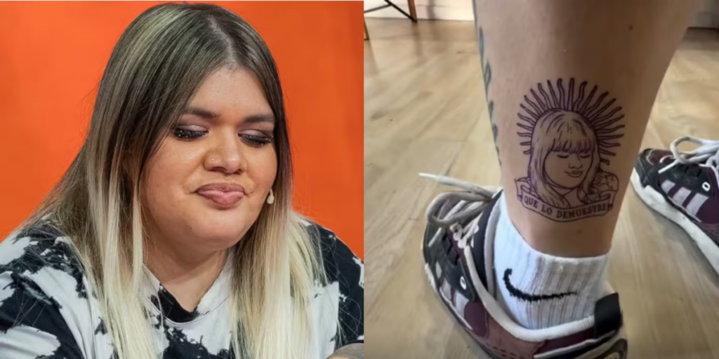 Se tatuó a Morena Rial por una promesa mundialista