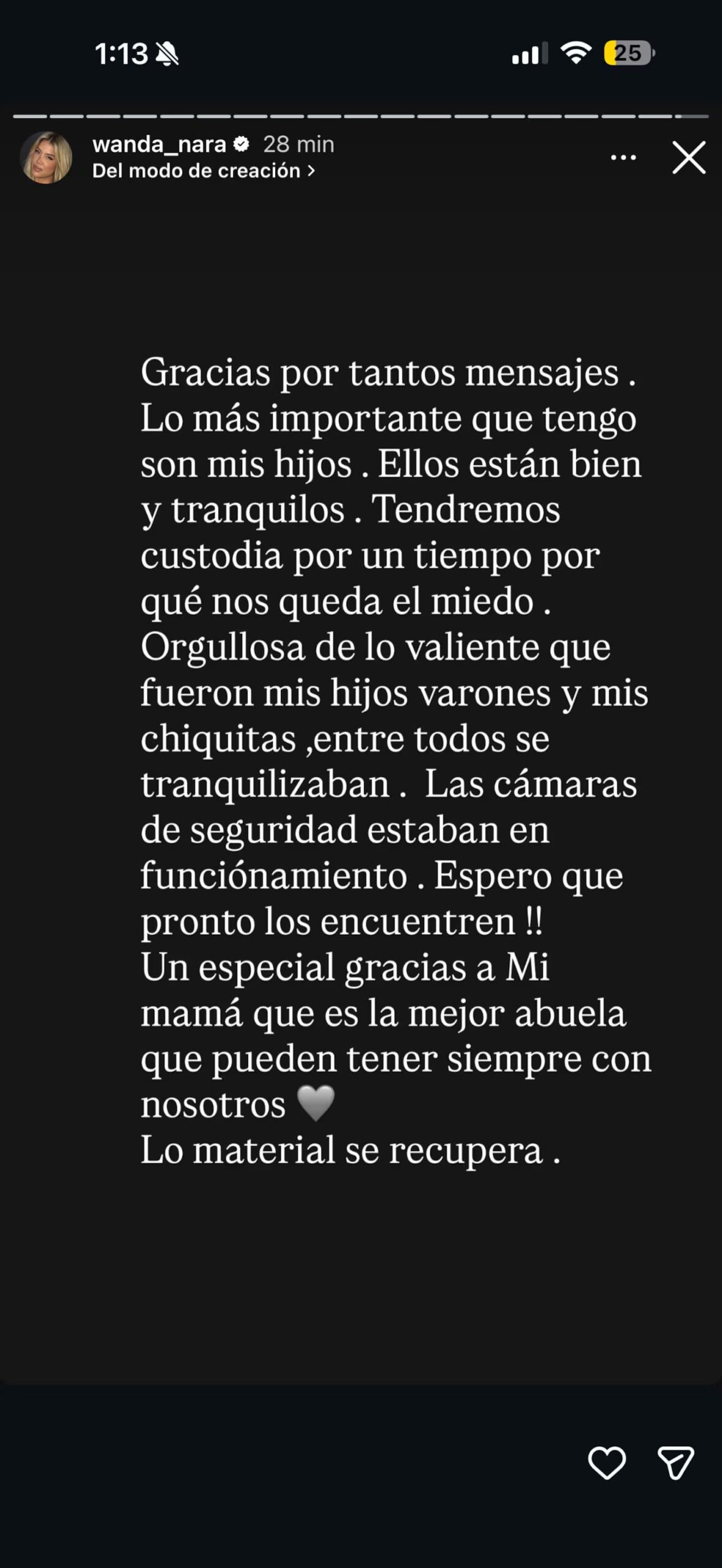 Wanda nara hablo tras el robo en su casa de milan y revelo como estan sus hijos credito instagram 3PPD6Y6BZFGG3KNQFALMLUCPOQ
