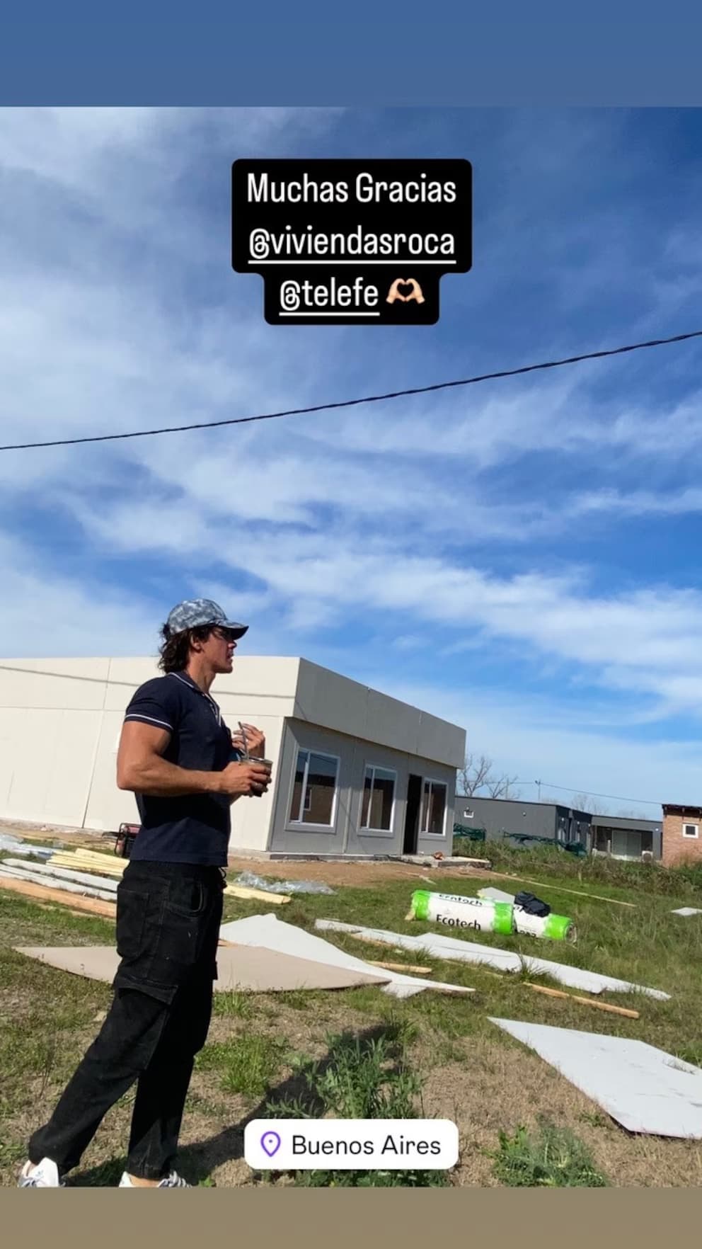 Marcos Ginocchio presentó la flamante casa que ganó hace cuatro años en Gran Hermano: "Para disfrutar con mates"
