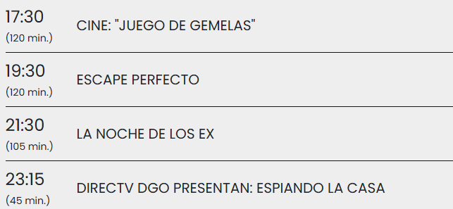 Cronograma del sábado a la tarde y noche en Telefe