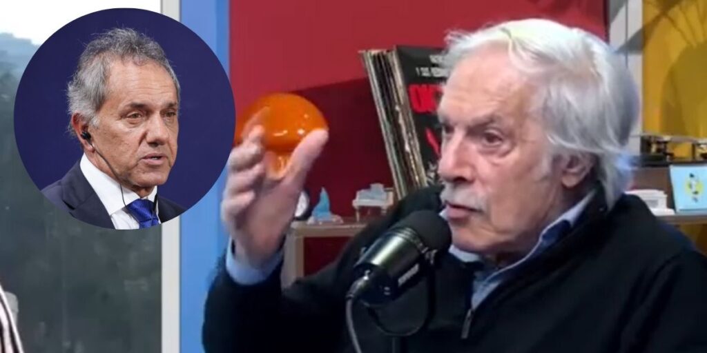 Daniel Scioli y el Pato Galmarini