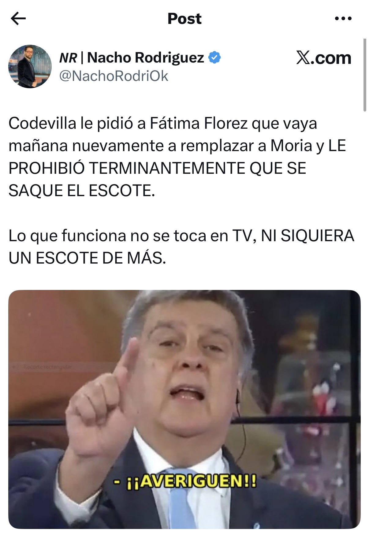 El contundente pedido a Fátima Florez para seguir reemplazando a Moria 