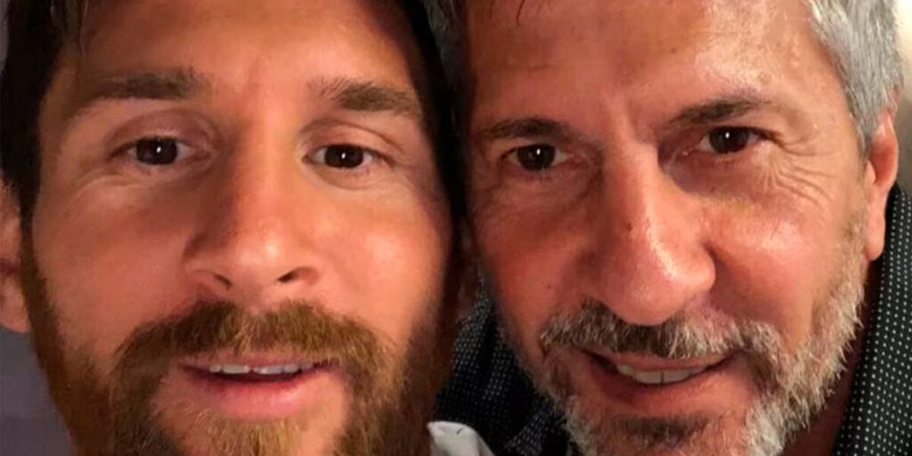 Jorge y Lionel Messi