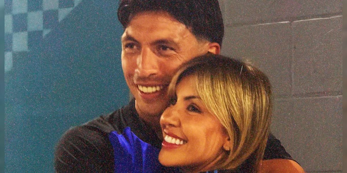 Lisandro Martínez y su esposa Muriel López Benítez Lisandro Martínez y su esposa Muriel López Benítez