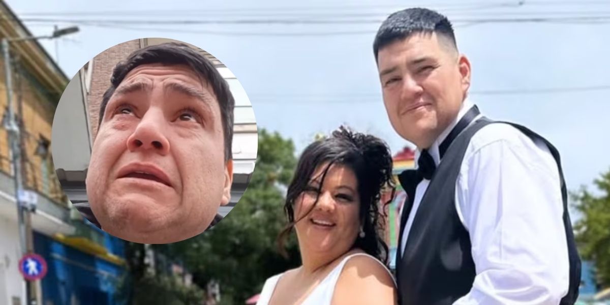 Luisito de Cuestión de Peso lloró por la salud de su esposa Noelia Báez