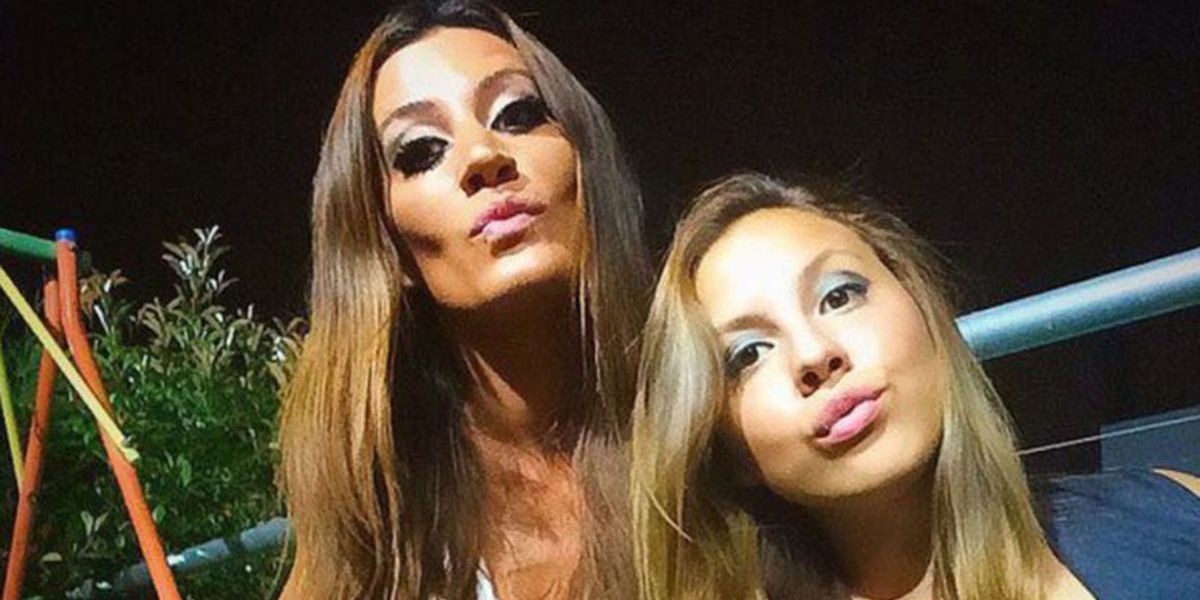 Natacha Jaitt y su hija Antonella Natacha Jaitt y su hija Antonella