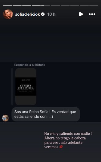 Sofía Clerici le soltó la mano a Martín Insaurralde