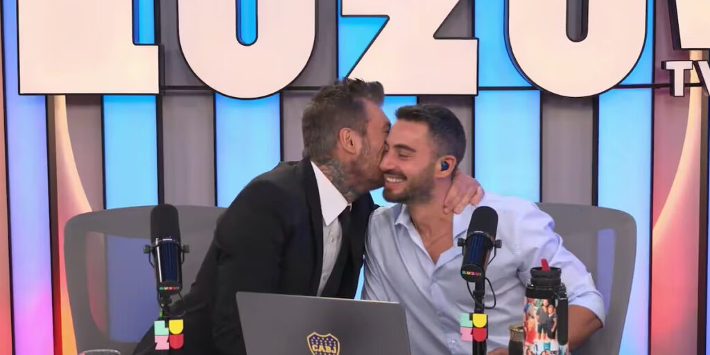 Tinelli y Occhiato en Luzu