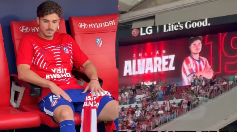 Julián Álvarez enojado
